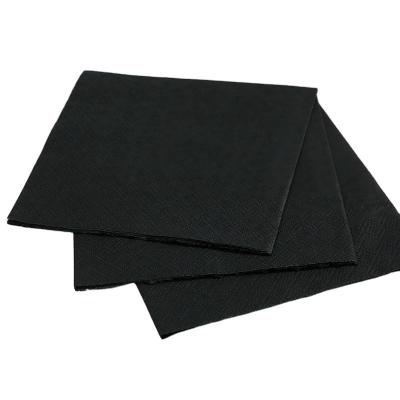 China Wholesale customized disposable black paper napkins colored decoupage solid color tissue tovaglioli servilletas de pape napkins for sale