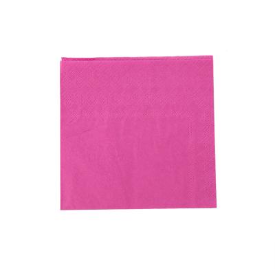 China R005 colorful 23cm*23cm 3ply 20pcs/bag in stock Customized solid color disposable restaurant hand towel table paper napkins and napkins for sale