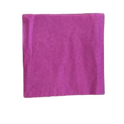 China R008 colorful 25cm*25cm 2ply 20pcs/bag in stock Customized solid color disposable restaurant hand towel table paper napkins and napkins for sale