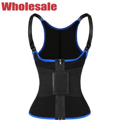 China Blue Arcuate Neck Training Sweat Vest Plus Size 4x for sale