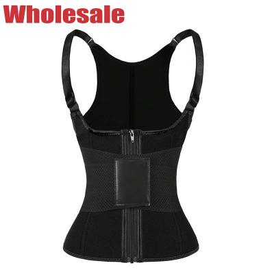 China Black Magical Velcro Neoprene Exercise Vest Women'S Workout Sweat Vest for sale