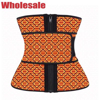 China Condensador de ajuste ajustable apto sudado Kente Cloth Everyday Waist Cincher de la cintura en venta