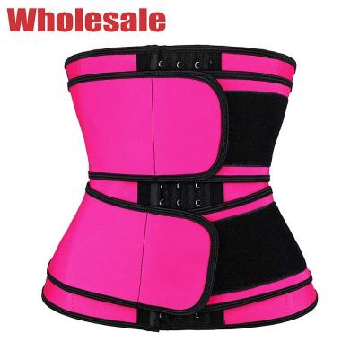 Chine Entraîneur de taille de bande de double ceinture abdominale de 100 latex double crochets de 3 couches à vendre