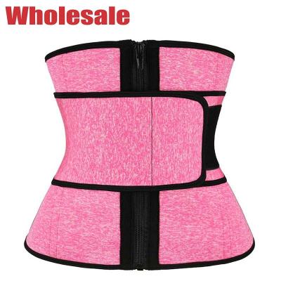 China Skin Friendly Stomach Waist Trimmer Belt YKK Zipper Waist Reducing Corset for sale