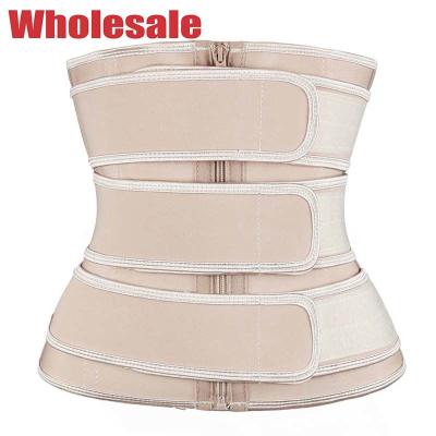 China 3XS Nude Waist Cincher Latex 3 Belts Waist Trainer For Back Posture for sale