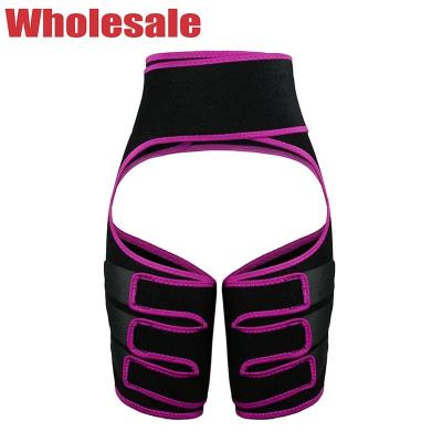 China Neoprene XS Stomach And Thigh Trimmer Pink Three Thigh Straps for sale