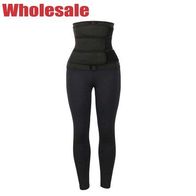 China Customized 11.5 Inch Waist Training Leggings With Three Waist Belts for sale