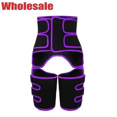 China OEM 3 Velcro Straps Waist Thigh Trimmer Booty Sculptor Thigh Trimmers for sale