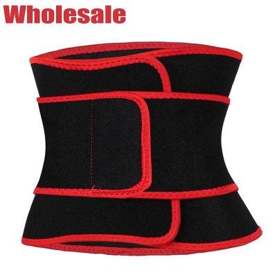 China Instructor doble Sweat Belt de la cintura del entrenamiento de la correa del condensador de ajuste de la cintura del velcro en venta