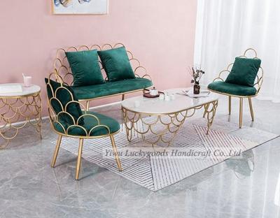 China Hot Sale SF210909-2 Unique Wholesale Metal Sofa Chair Furniture For Home European Wedding Hotel Luckygoods for sale