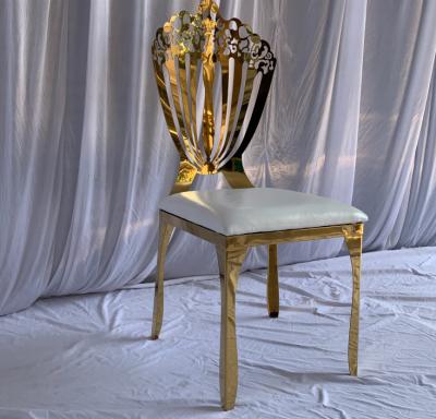 China CY210511-11 Luckygoods New Design Wholesale Foshan Stainless Steel Modern Weeding Chair Chairs Event Wedding Gold Wedding Chair for sale