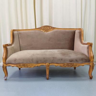 China New Durable Solid Wood Double Wedding Sofa Chair Relax Living Room Wholesale from SF210508-1 Luckygoods for sale