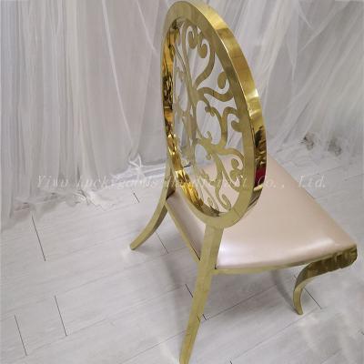 China Luckygoods factory direct sale high quality stainless steel dining chair or wedding chair CY210511-9 for sale