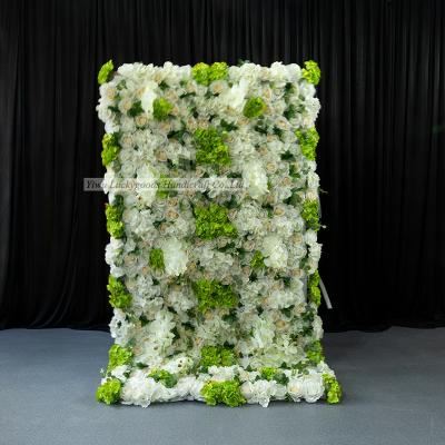 China LFB1041 Party Event Artificial Orchid Flower Wall Greenery Wedding Stage Flowers Decorative Backdrop LFB1041 for sale