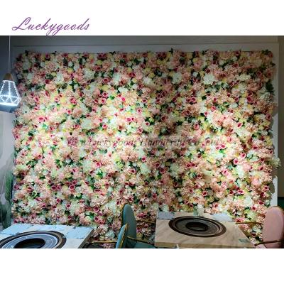 China LFB1013 Luckygoods Best Selling Wholesale Hotel Flower Wall Restaurant Favor Floral Wall Backdrop LFB1013 for sale