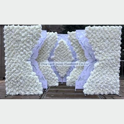 China LFB1016 Elegant Event Party Decoration White Artificial Flower Stage Backdrop Ground LFB1016 Wholesale for sale