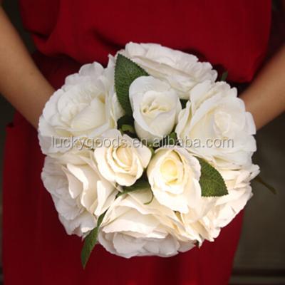 China latest design and high quality white artificial flower rose package wholesale LBT013 for artificial flower rose package for sale