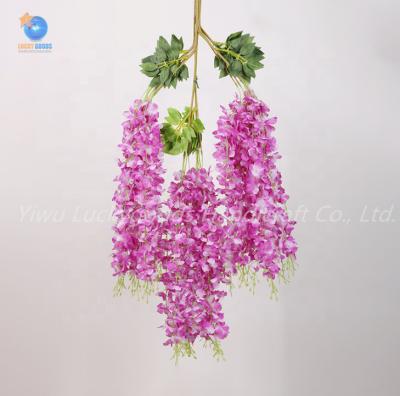 China LF1024 Luckygoods Popular Artificial Hanging Flower Vines For Outdoor And Indoor Decoration Newcomer for sale