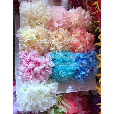 China Cherry Blossom Flower Heads New Coming Flower Heads Cherry Blossom Silk Artificial Flower Heads HT060 for sale