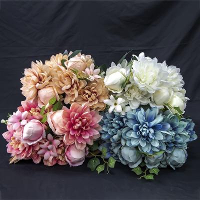 China New Style Durable Artificial Flower Groups Peony Wedding Decoration Wholesale BH210416-1 Luckygoods for sale