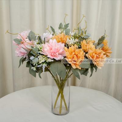 China High Quality Durable Wedding Decor Autumn Peony Bouquet Flowers BH210313-49 Artificial Flowers Wholesale for sale