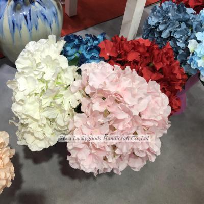 China Plastic+cloth HT210313-6 18CM Simulation Hydrangea Artificial Flower For Gift Decoration for sale