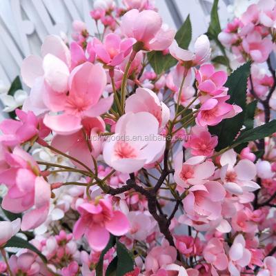 China Hot Sale LF711 Artificial Silk Plum Blossom For Home Wedding High Quality Decorative Flower Decoration LF711 for sale