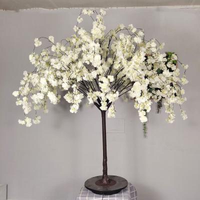 China FZS211118-1 1.5m durable white table top wedding flower trees cherry blossom tree for wedding party decoration for sale