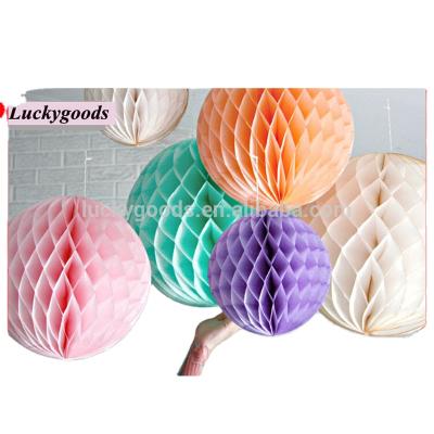 China Wedding Cheap Colorful Tissue Paper Honeycomb Hanging Paper Ball For Sale for sale