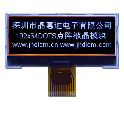 China 192X64 Negative COG FSTN Black LCD Module Display Screen Graphic Panel JHD19264-G25BSW-BL 2.0 for sale