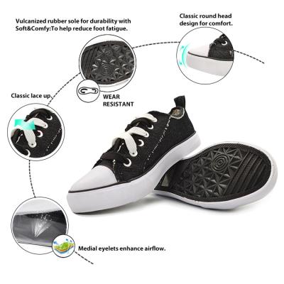 China CUSHIONING Factory Outlet Custom Unisex Men's Canvas Shoes Female Casual Vulcanized Sneakers for sale