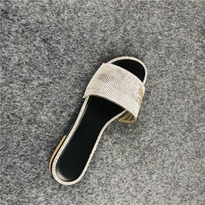 China Fashion Trend New Arrivals Summer Pearl Girls Beach Slippers Flat Sandals For Female Ladies for sale