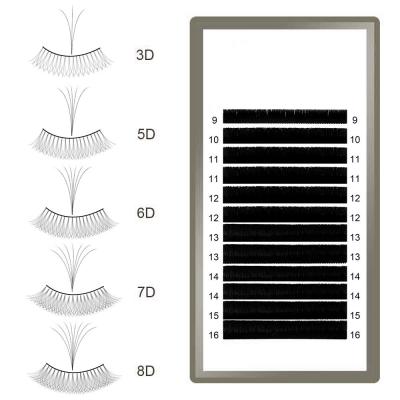 China Individual Super Flexible Eyelash Extensions Quick Wholesale Individual Supplies Private Label Volume Eyelash Extensions for sale