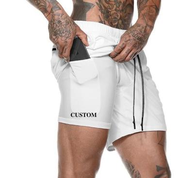 China Anti-wrinkle Summer Double Quick Dry Men's Shorts Breathable Sports Shaping Mesh Shorts Custom Wholesale for sale