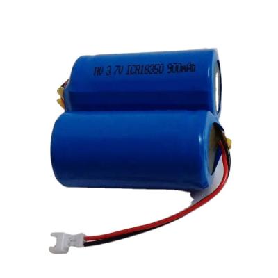 China Toys icr18350 1s1p 3.7v 900mAh 950mAh Rechargeable Lithium Ion Battery Pack for sale