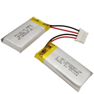 China High Quality Toys Rechargeable Lipo Battery 3.33wh 602040 3.7v 450mah for sale