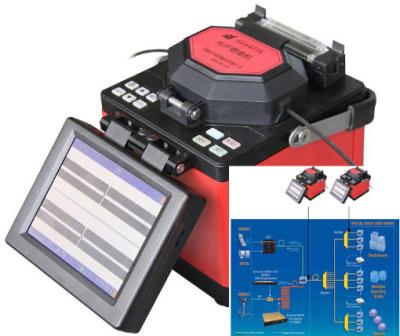 China High Resolution LCD FTTH Fiber Optic Splicing Tools With USB And VGA Ports for sale