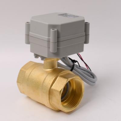 China General Electric Valve Actuator DN32 Motorized Valve 12v Full Port Normally Closed for sale