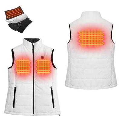 China Custom Heating Anti-pilling Plus Size Men's Electric Heating Vests Vests Gym Running Rechargeable Battery Stripper Heated Vest for sale