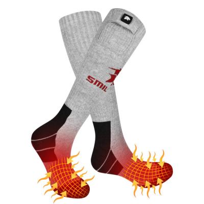 China 7.4V Electronic Passionate Thermal Battery Operated Winter Breathable Soft Unisex QUICK DRY Socks For Hiking Skiing Camping for sale