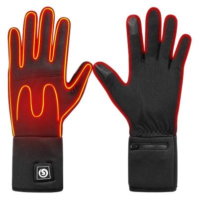 China Rechargeable Passionate Battery Motorcycle Ski Snow Gloves Passionate Windproof Gloves For Men Women Black Waterproof Custom Made Winter for sale