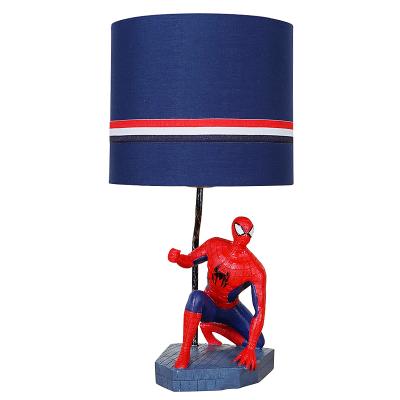 China Modern American Simple Cartoon Spiderman Lamp Modeling Resin Desk Lamp Children's Desk Lamp The Bedroom for sale