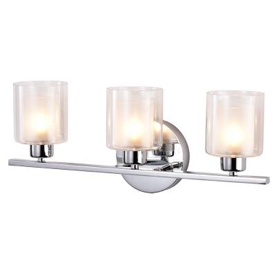 China Modern Chrome 3-Light Vanity Wall Light Bathroom Lamp for sale