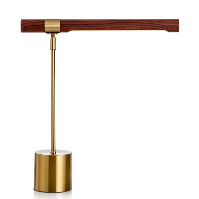 China Modern Modern Office Wood Grain Marble Table Led Desk Lamp for sale