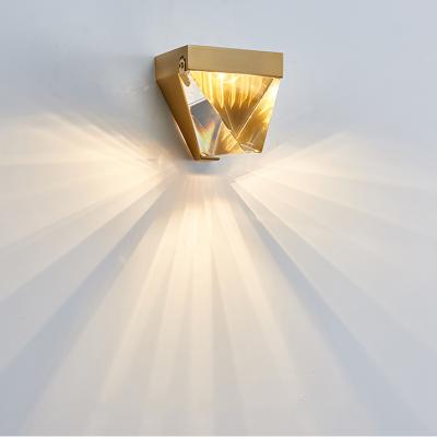 China Modern Home Decor Crystal Led Decoration Fancy Wall Light For Hallway for sale