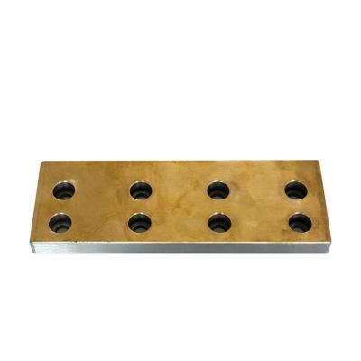 China Factory Copper Alloy Wear Plate Steel Oil Free Slide Plate / Sliding Plate for sale