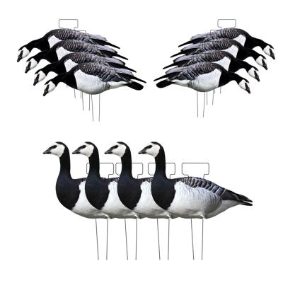 China Waterproof Lifelike Silhouette Geese Decoy 1200g With Matte Black Coated Stake for sale