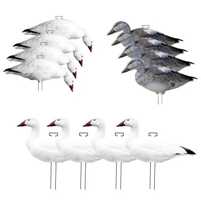 China Snow Goose Hunting Decoy Eva Plastic Flocked Silhouette Geese Decoys Juvenile Geese Design for sale