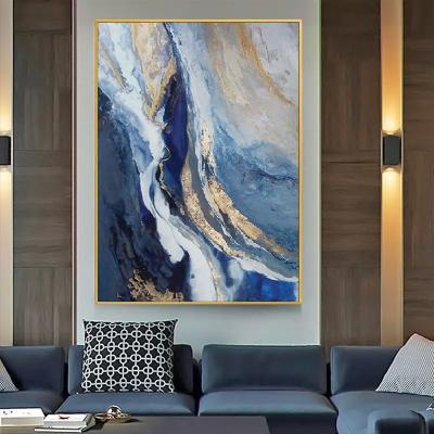 China Handpainted Abstract Canvas Landscape Oil Painting Modern Style Wall Hanging Decor Art for sale