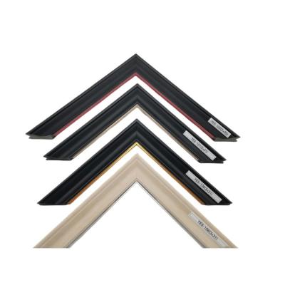 China Custom Logo Modern Gold Plastic Picture Frame Wall Photo Frame Moulding For Home Decor for sale